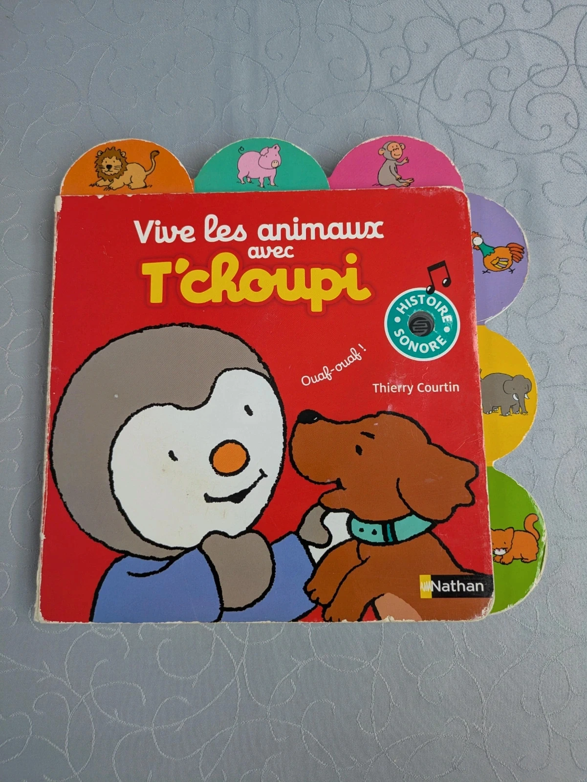 Livre sonore vive les animaux avec T'choupi